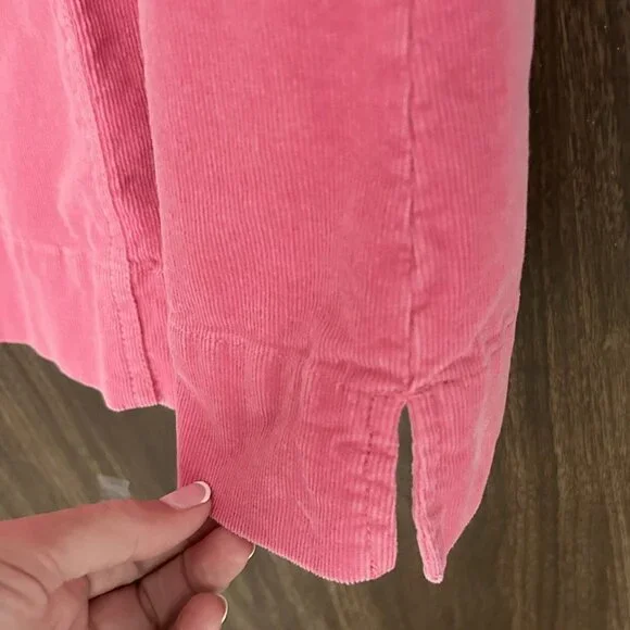Crewcuts Pink Corduroy Jumper With Heart Pocket Girls Size 10 - Picture 4 of 7